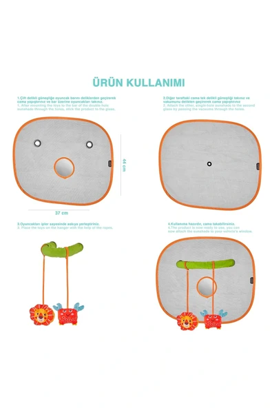 Babyjem Figürlü Oto Yan Cam Güneşliği - 6