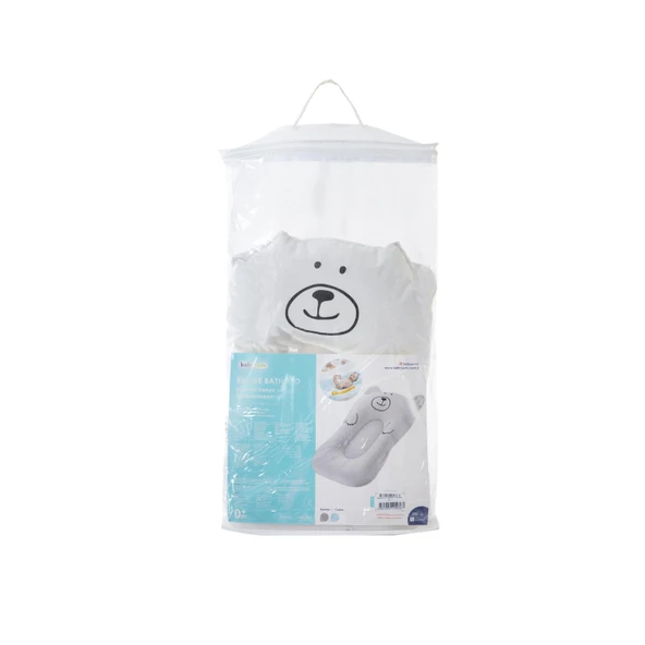 Babyjem Sevimli Kedi Köpüklü Bebek Banyo Küvet Yatağı Gri (Straforlu - Suda Batmaz) - Resim 6