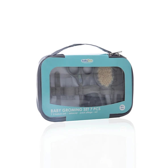 Babyjem Bebek Bakım Bakım Seti Gri 7 Parça - 8