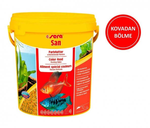 Sera San Renklendirici Pul Yem ( KOVADAN BÖLME ) 50 GR - 2