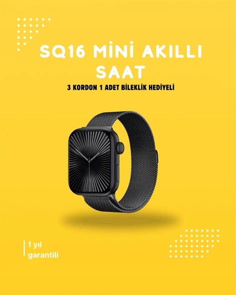 Akıllı Saat SQ-16 Mini Series 10 | Unisex Tasarım, Sağlık ve Spor Takibi - Resim 2