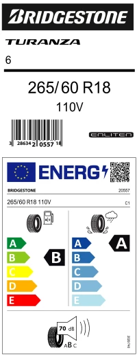 Bridgestone 265/60 R18 110V Turanza 6 (4X4-Suv) Yaz Lastiği (Üretim Yılı:2024) - Resim 4