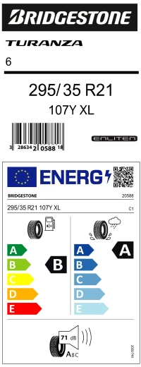 Bridgestone 295/35R21 107Y Xl Turanza 6 (4X4-Suv) Yaz Lastiği (Üretim Yılı:2024) - Resim 4