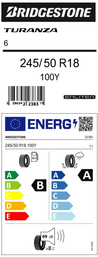 Bridgestone 245/50R18 100Y Turanza 6 Oto Yaz Lastiği (Üretim Yılı:2024) - Resim 4