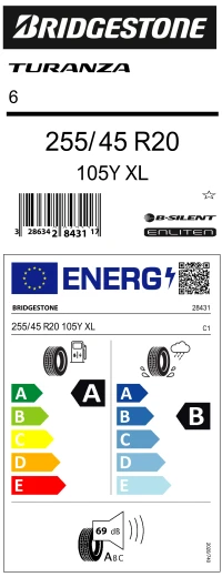 Bridgestone 285/40R20 108Y Xl Turanza 6 Oto Yaz Lastiği (Üretim Yılı:2023) - Resim 4