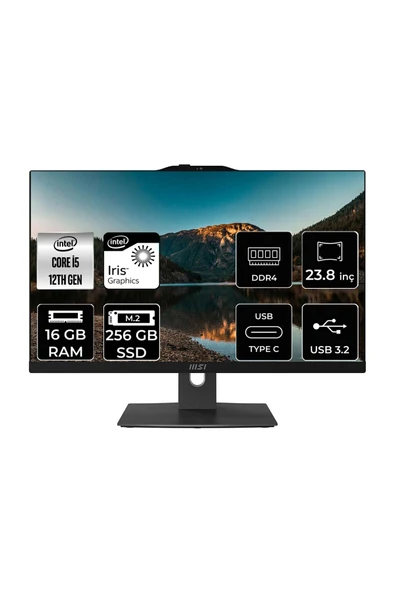 MSI Modern AM242P i5 1235U 16GB 256GB SSD 23.8" FHD FDOS All In One Bilgisayar & PER4 Bellek ürün görseli