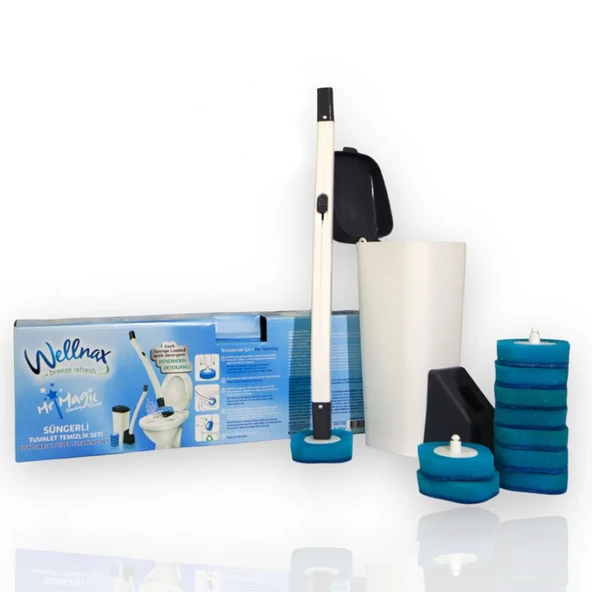 Wellnax, Süngerli Tuvalet Temizlik Seti - Resim 3