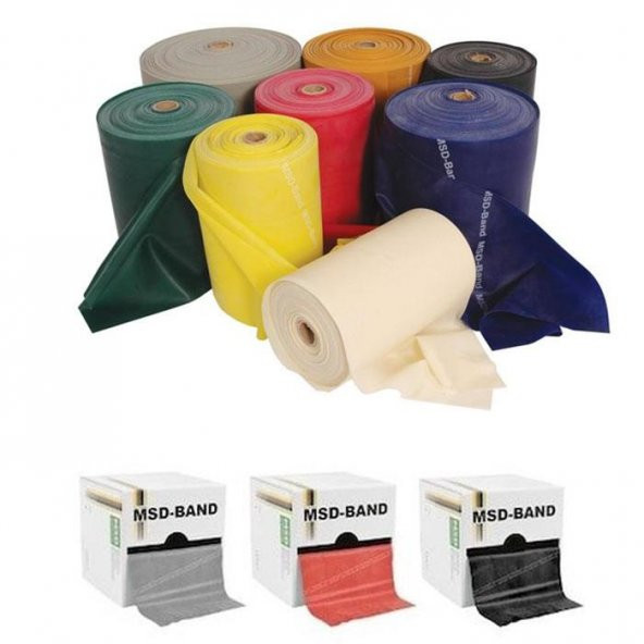 MVS PİLATES & YOGA EGZERSİZ BANDI , ALTIN 1 MT - 2