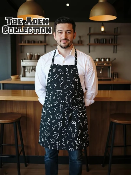 Nota Desenli Mutfak Önlüğü - 3