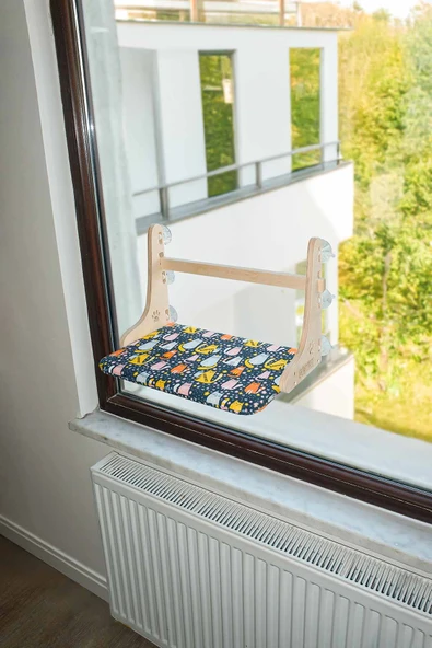 Vantuzlu Kedi Yatağı, Cama Asılan Kedi - Köpek Yatağı, Hediye Paspas - 2