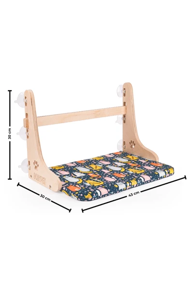 Vantuzlu Kedi Yatağı, Cama Asılan Kedi - Köpek Yatağı, Hediye Paspas - 5