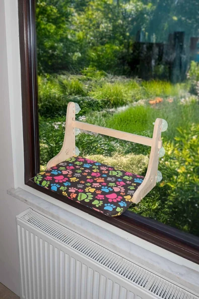 Vantuzlu Kedi Yatağı, Cama Asılan Kedi - Köpek Yatağı, Hediye Paspas - 7