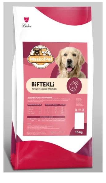 Maskot Biftekli Yetişkin Köpek Maması 15kg ürün görseli