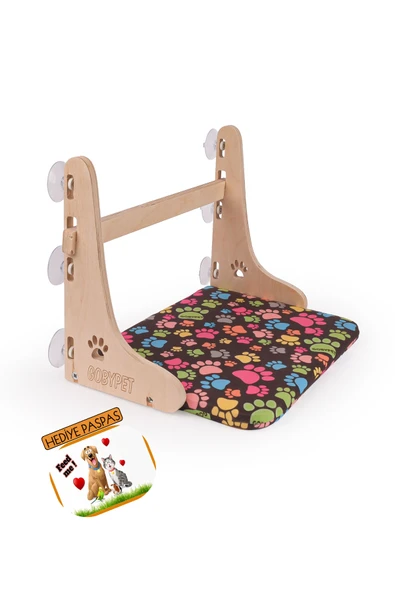 Vantuzlu Kedi Yatağı, Cama Asılan Kedi - Köpek Yatağı, Hediye Paspas - 6