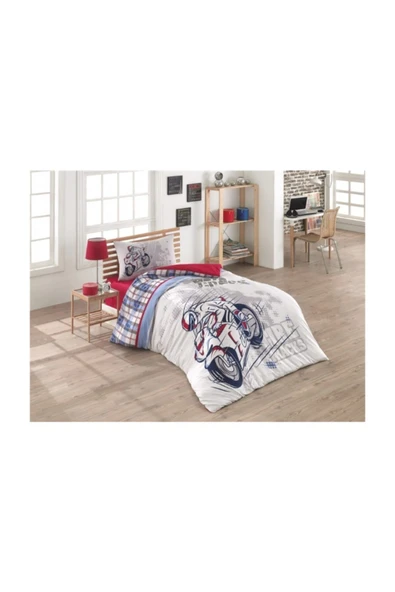 Kapitoneli Nevresim Takımı Storm Tek Kişilik Genç Desen