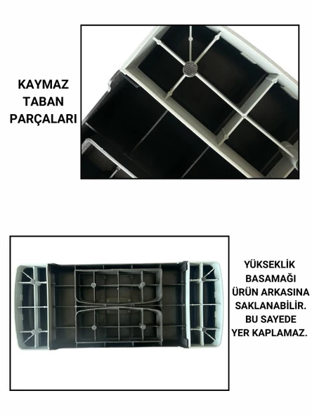 Step Tahtası 2 Kademe Yükseklik Ayarlı Step Egzersiz Aleti, Kardiyo ve Fitness Platformu - 2
