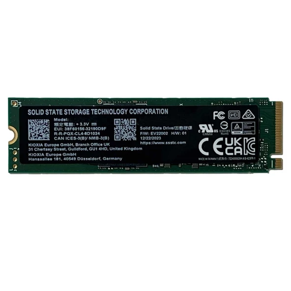 KIOXIA CL4-8D512 512GB 3700/2600MB/s Gen4x4 M.2 22x80 SSD - 1