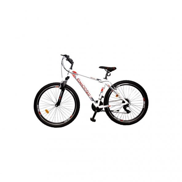 Elmacıoğlu Vera 27,5 Jant 21 Vites Alüminyum Kadro Dağ Bisikleti 18"(46cm) Beyaz-Kırmızı - 2