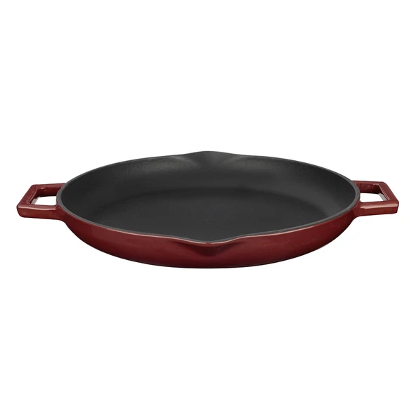 Lava Döküm Yuvarlak Kızartma Tavası Döküm Demir Yekpare Çift Kulplu Çap(Ø)26cm. ürün görseli