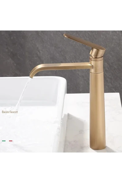 OEM Banyo Çanak Lavabo Bataryası Antik Renk Yeni Huni Göde Model Şelaleli Model 7 Yıl Garantili Ithal - Resim 5