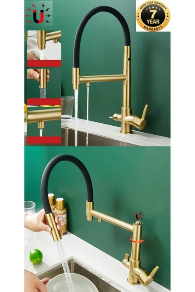 OEM Mutfak Evye Bataryası Dual Flow Su Arıtma Çıkışlı Mıknatızlı Spiral 2 Akış Mod 7 Yıl Garantili Ithal ürün görseli