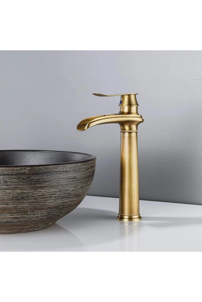 OEM Banyo Çanak Lavabo Bataryası Antik Renk Yeni Tarz Model 7 Yıl Garantili Ithal - Resim 7