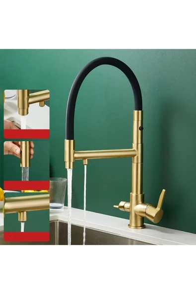 OEM Mutfak Evye Bataryası Dual Flow Su Arıtma Çıkışlı Mıknatızlı Spiral 2 Akış Mod 7 Yıl Garantili Ithal - Resim 5