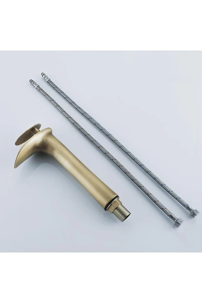 OEM Banyo Çanak Lavabo Bataryası Antik Şelale Renk Yeni Model 7 Yıl Garantili Ithal - Resim 7