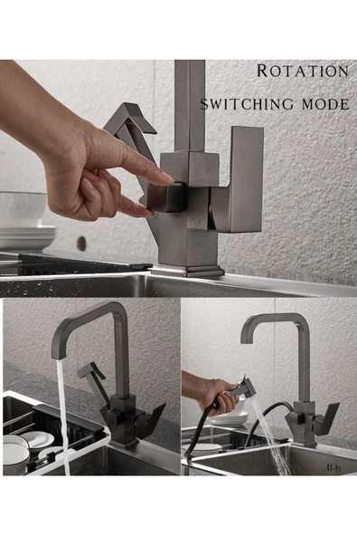 OEM Mutfak Evye Bataryası Antrasit Gri Fiskiyeli Yeni Tasarım 5 Yıl Garantili - Resim 7