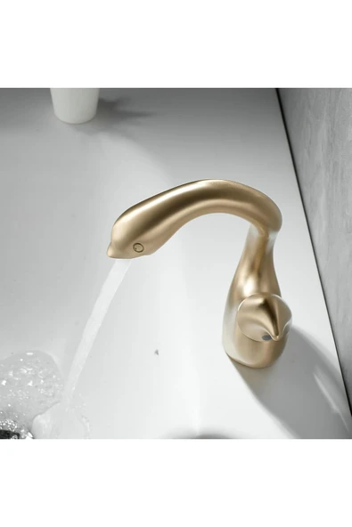 OEM Banyo Lavabo Bataryası Kuğu Model Antik Renk Yeni Ürün Ithal 7 Yıl Garantili İthal - Resim 2