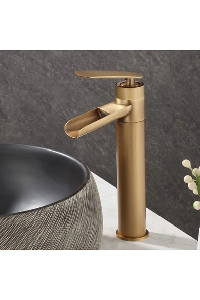 OEM Banyo Çanak Lavabo Bataryası Antik Renk Şelale Yeni Model 7 Yıl Garantili Ithal ürün görseli