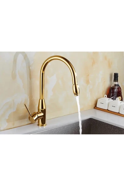 OEM Mutfak Evye Bataryası Gold Tasarım Fiskiyeli Yeni Model 5 Yıl Garantili - Resim 4