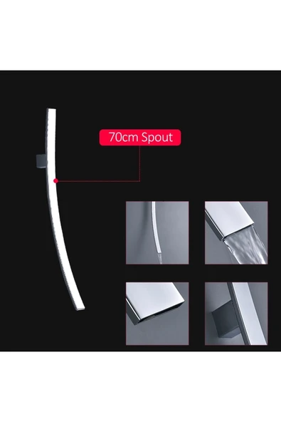 OEM Banyo Lavabo Bataryası Ankastre Yeni Model Krom Renk İthal 7 Yıl Garantili - Resim 7