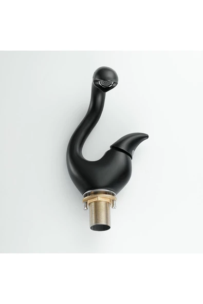 OEM Banyo Lavabo Bataryası Kuğu 2025 Mat Siyah Renk Yeni Ürün Ithal 7 Yıl Garantili İthal - Resim 7