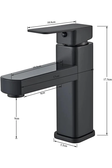 OEM Akıllı Dijital Sıcaklık Led Ekran Banyo Lavabo Bataryası Siyah Gold İthal 7 Yıl Garantili - Resim 3