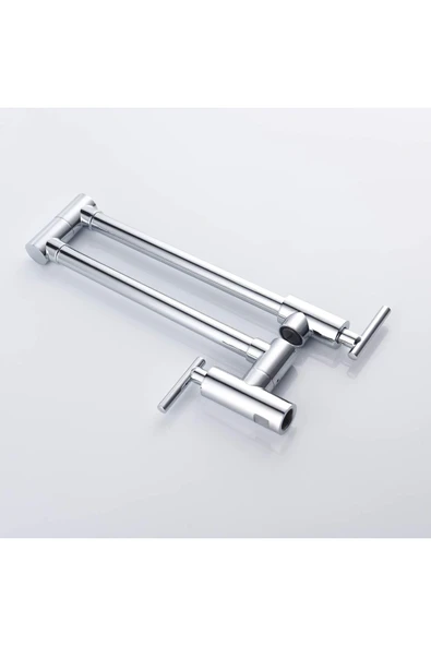 OEM Mutfak Ocak Üstü Musluk Pot Yeni Model Ithal Krom Renk 7 Yıl Garantili İthal - Resim 7