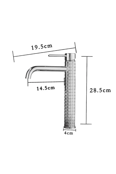 OEM Banyo Çanak Lavabo Bataryası Mat Krom Nikel Renk Yeni Tasarım 7 Yıl Garantili Ithal - Resim 3