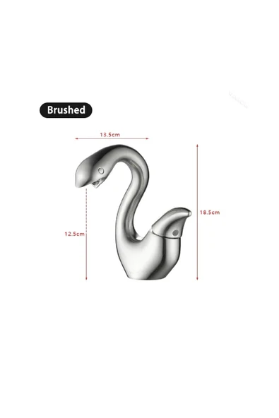 OEM Banyo Lavabo Bataryası Kuğu Model Mat Krom Nikel Renk Yeni Ürün Ithal 7 Yıl Garantili İthal - Resim 7