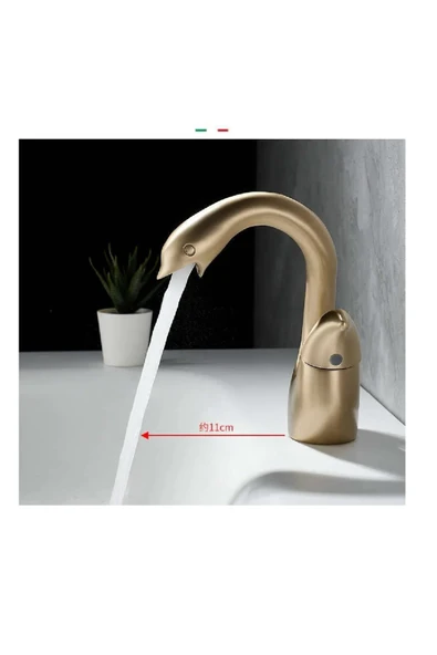 OEM Banyo Lavabo Bataryası Kuğu Model Antik Renk Yeni Ürün Ithal 7 Yıl Garantili İthal - Resim 8