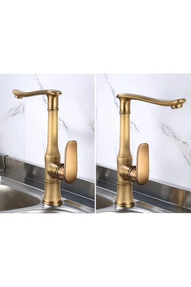 OEM Mutfak Eviye Bataryası Antik Renk Rustik Model İthal 7 Yıl Garantili - Resim 2