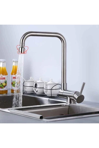 OEM Mutfak Pencere Önü Katlanır Evye Bataryası Mat Siyah İthal Yeni 7 Yıl Garantili - 5