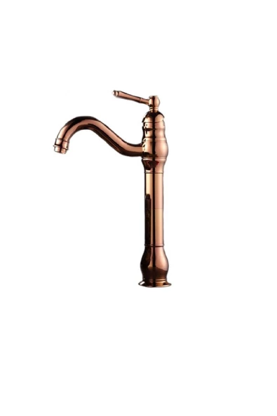 OEM Banyo Çanak Lavabo Bataryası Rose Renk Yeni Şelale Model 7 Yıl Garantili Ithal - Resim 5