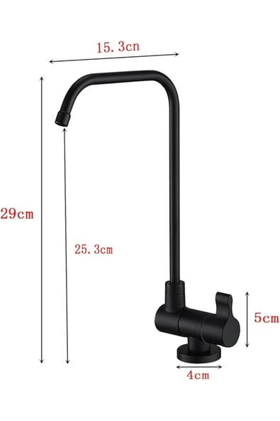 OEM Su Arıtma Musluğu Katlanır Ankastre Yeni Model Mat Krom Nikel Ithal 7 Yıl Garantili - Resim 5