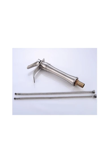 OEM Banyo Çanak Lavabo Bataryası Mat Krom Nikel Yeni Model 5 Yıl Garantili - Resim 6