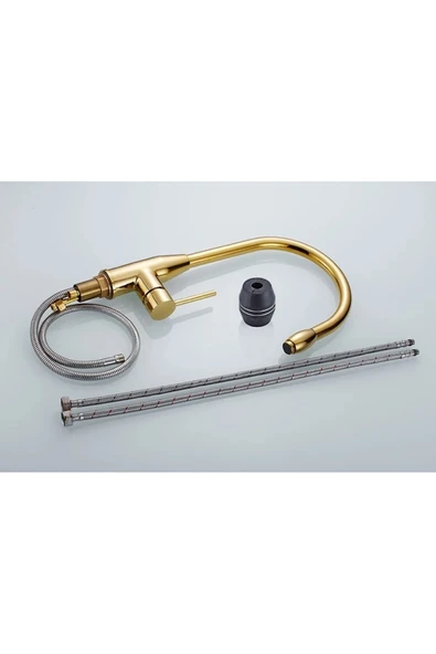 OEM Mutfak Evye Bataryası Gold Tasarım Fiskiyeli Yeni Model 5 Yıl Garantili - Resim 6