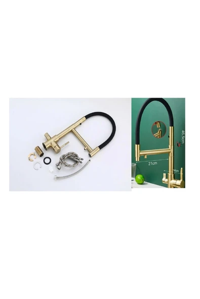 OEM Mutfak Evye Bataryası Dual Flow Su Arıtma Çıkışlı Mıknatızlı Spiral 2 Akış Mod 7 Yıl Garantili Ithal - Resim 6