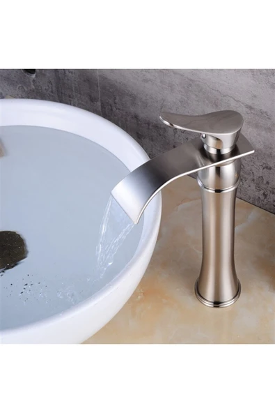 OEM Banyo Çanak Lavabo Bataryası Mat Krom Nikel Yeni Model 5 Yıl Garantili - Resim 5