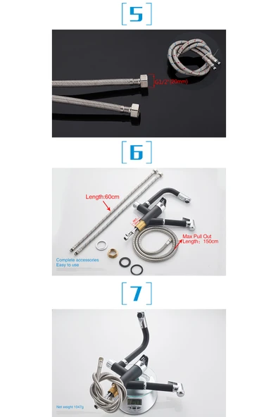 OEM Mutfak Evye Banyo Bataryası Fiskiyeli Model Yeni Tasarım - Resim 5