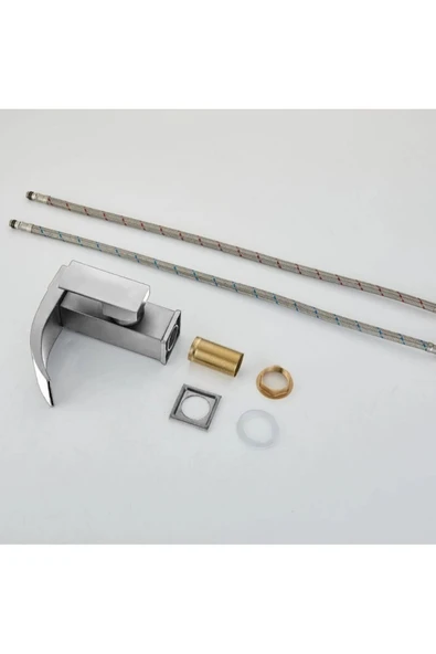 OEM Akıllı Dijital Sıcaklık Led Ekran Banyo Lavabo Bataryası İthal Nikel 7 Yıl Garantili - Resim 4