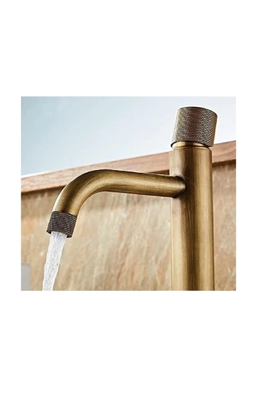 OEM Banyo Çanak Lavabo Bataryası Antik Renk Yeni Model 7 Yıl Garantili Ithal - Resim 5